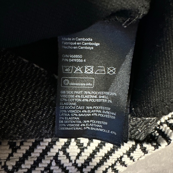 H&M Bodycon Mini Dress Size 4 Small Y2K Old Money Monochrome Chic Minimalist - Picture 5 of 7